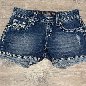 Rock Revival Women's Faded Blue Jean Shorts